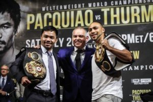 Pacquiao and Thurman kick off press tour in New York