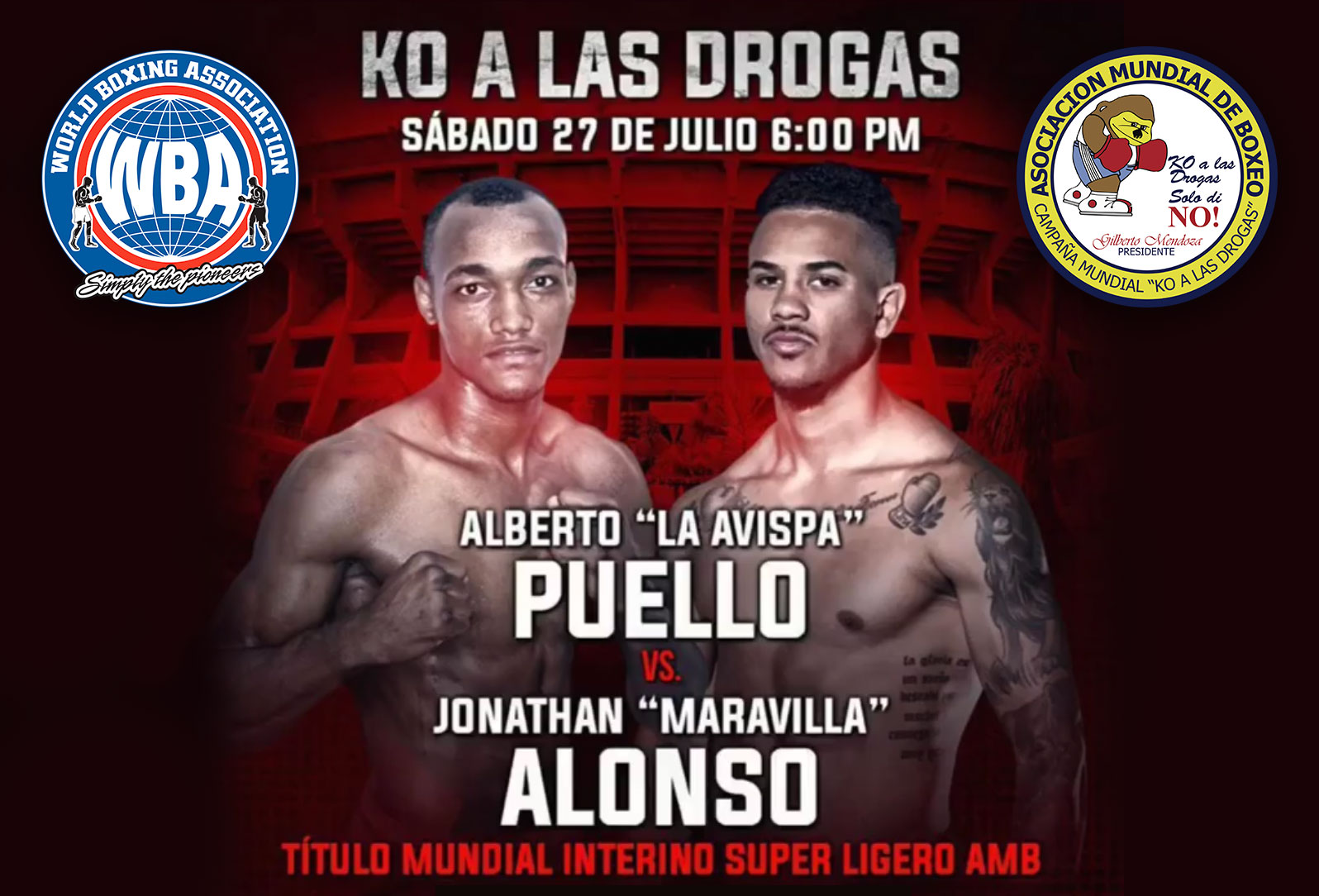 Jonathan Alonso and Alberto Puello are excited to fight for the WBA Interim Title on KO to Drugs card
