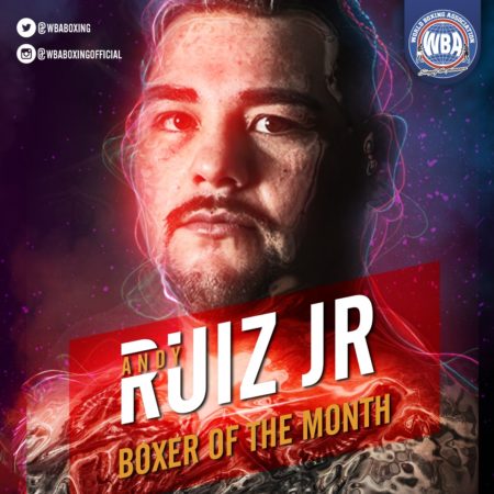 Andy Ruiz Jr.– Boxeador del mes de junio 2019