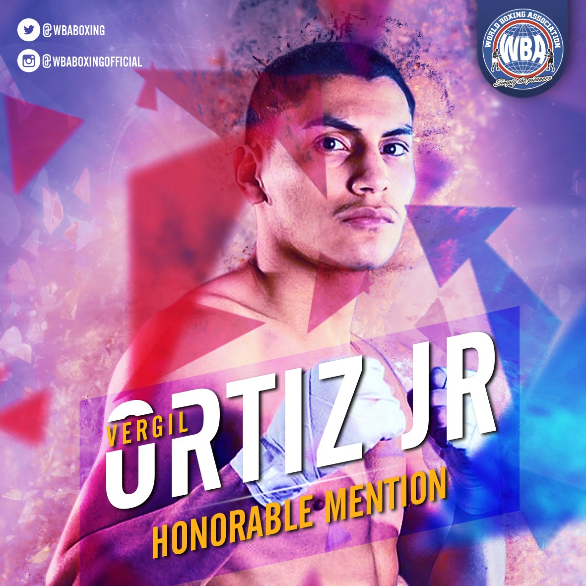 Vergil Ortiz Jr.– WBA Honorable Mention August 2019