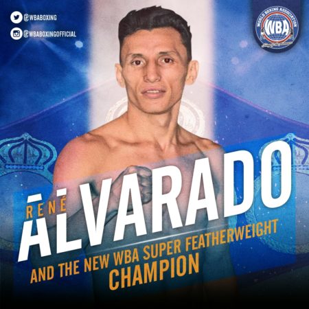 Rene Alvarado is the new WBA world champion