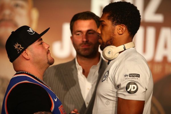 Andy Ruiz and Anthony Joshua face to face in their final press conference
