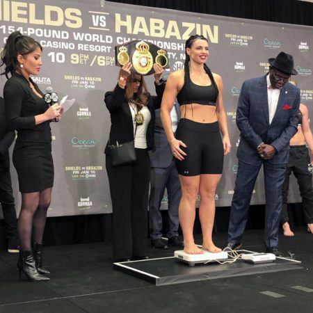 Weigh in Napoleon 164 Lbs vs Cederroos 166.4 Lbs