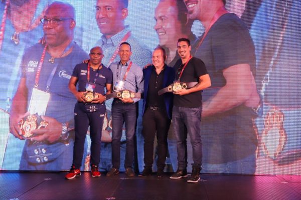 WBA honored Sumbu Kalambay with Mini Belt