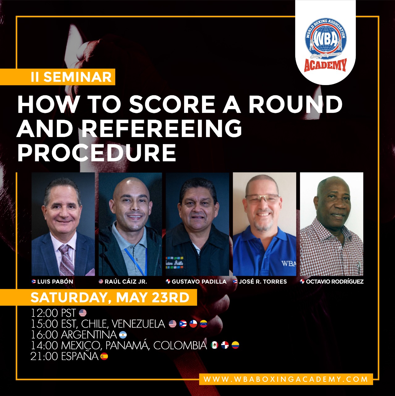 WBA Academy to hold second Judges and Referees seminar this Saturday