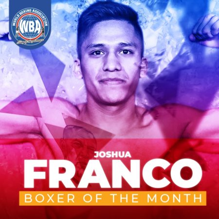 Joshua Franco is the boxer of the month in the WBA