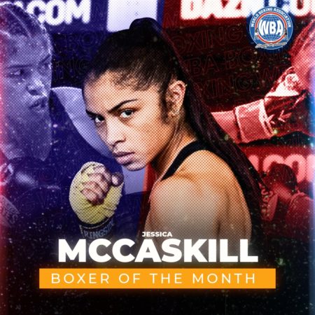 Jessica McCaskill and Katie Taylor were awarded in August by the WBA