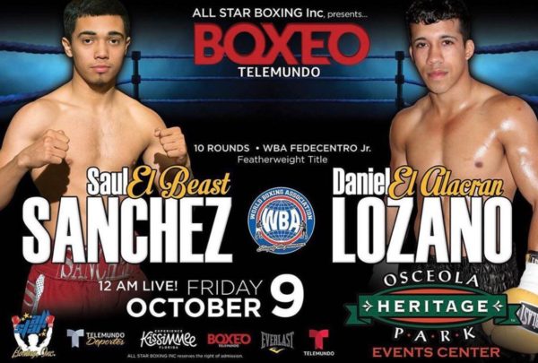 Sanchez and Lozano will fight for WBA-Fedecentro title on Friday