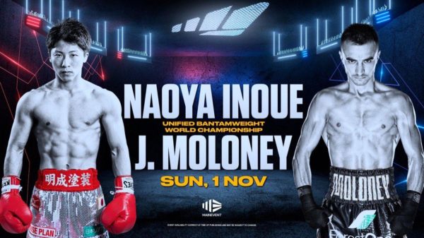 Inoue returns to the United States to defend his WBA title against Moloney