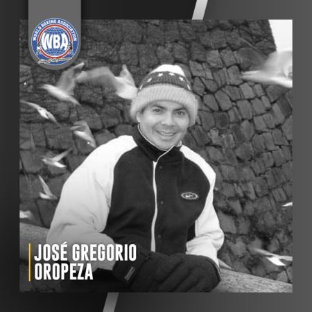 The WBA mourns the death of José Gregorio Oropeza