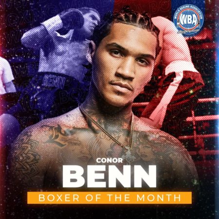 Conor Benn wins the WBA Boxer of the Month award