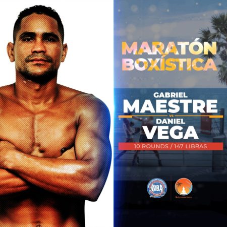 Maestre returns to the ring in "Maratón Boxística" against Daniel Vega