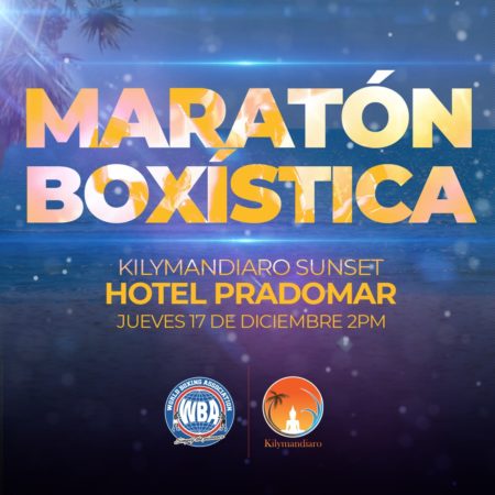 "Maratón Boxística" will be broadcast via streaming