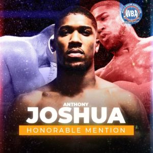 Anthony Joshua -WBA Honorable Mention December 2020