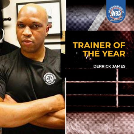 Derrick James is the WBA Trainer of the Year