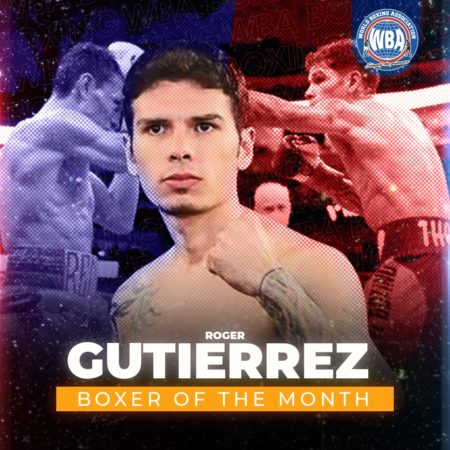 Roger Gutiérrez is WBA Boxer of the Month