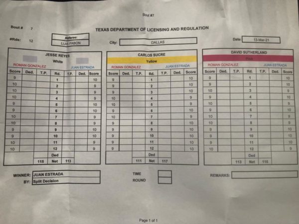 WBA temporarily suspends Carlos Sucre while evaluating his performance in the Estrada-Gonzalez fight