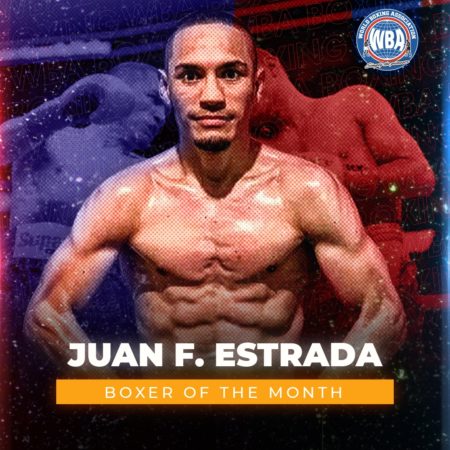 Juan Francisco Estrada is the WBA Boxer of the Month