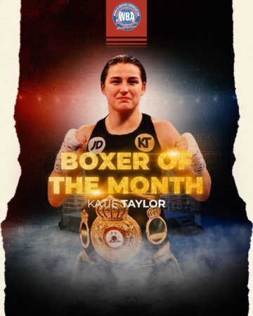 Katie Taylor awarded WBA Female Boxer of the Month in May