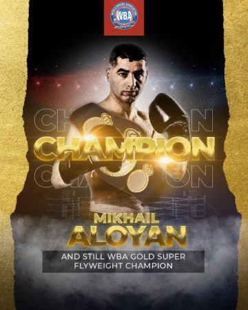 Aloyan demolished Hryshchuk and retained his WBA Gold belt
