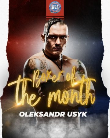 Usyk is WBA Boxer of the month