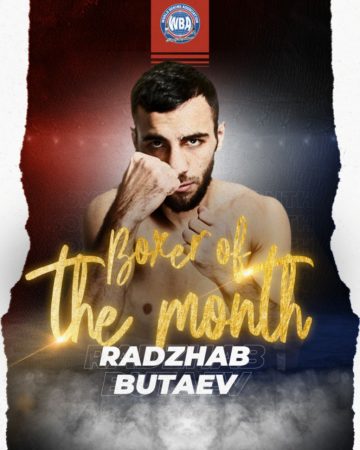 Butaev is the WBA Boxer of the month