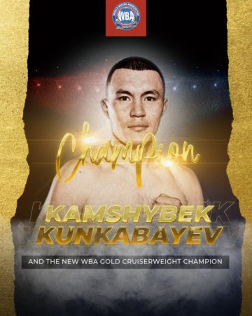 Kunkabayev is the new Gold Cruiserweight champion