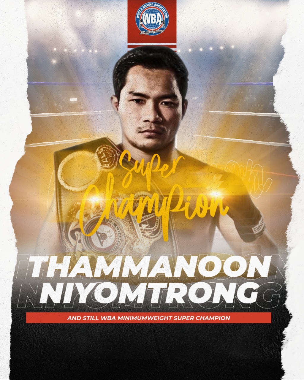 Niyomtrong defended his WBA belt with a stunning knockout