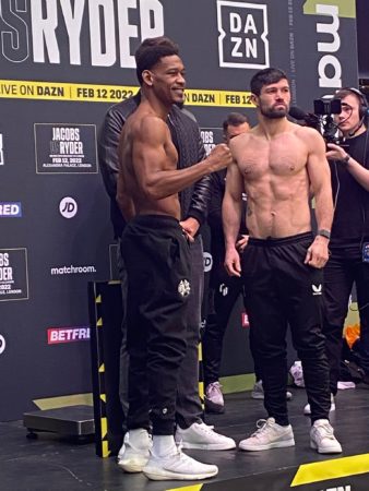 Jacobs and Ryder complied with the weigh-in for their WBA eliminator