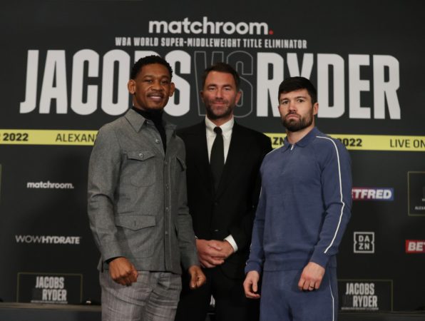 Jacobs and Ryder were face to face at a press conference 