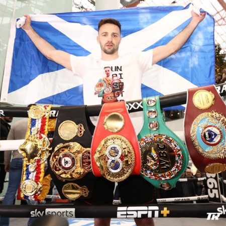 Taylor and Catterall held public workouts in Glasgow 