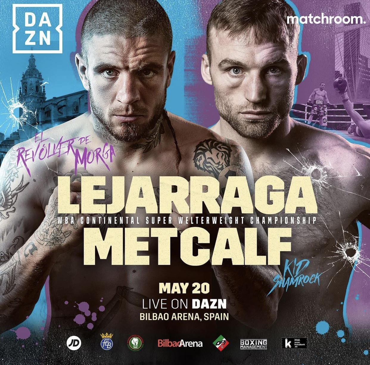 Bilbao will heat up with Lejarraga-Metcalf for the WBA Continental belt