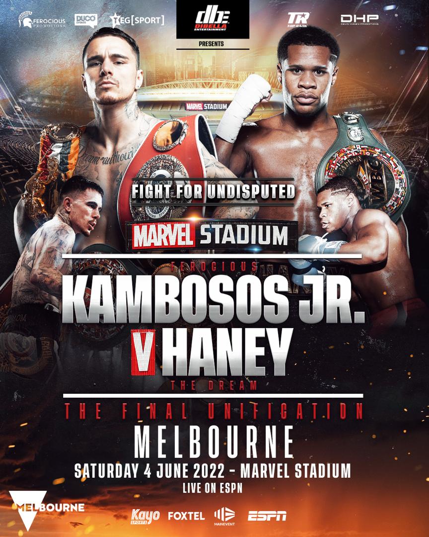 Kambosos-Haney for all titles on June 4