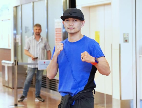 Donaire arrived in Japan for his fight against Inoue