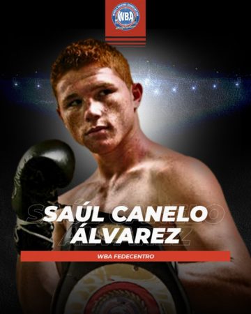 The first title in "Canelo's" career was the WBA Fedecentro in 2008