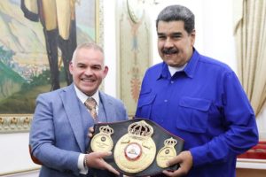 Gilberto Jesús Mendoza se reunió con Nicolás Maduro en pro del boxeo venezolano 