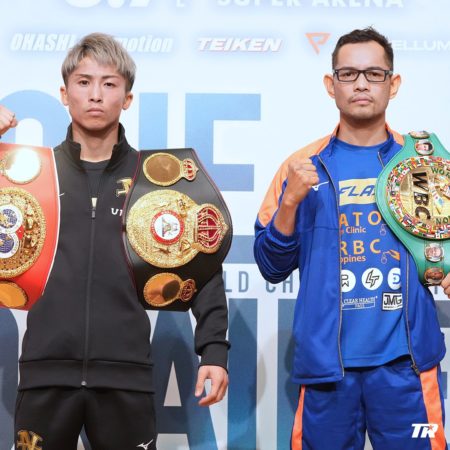 Inoue and Donaire at press conference