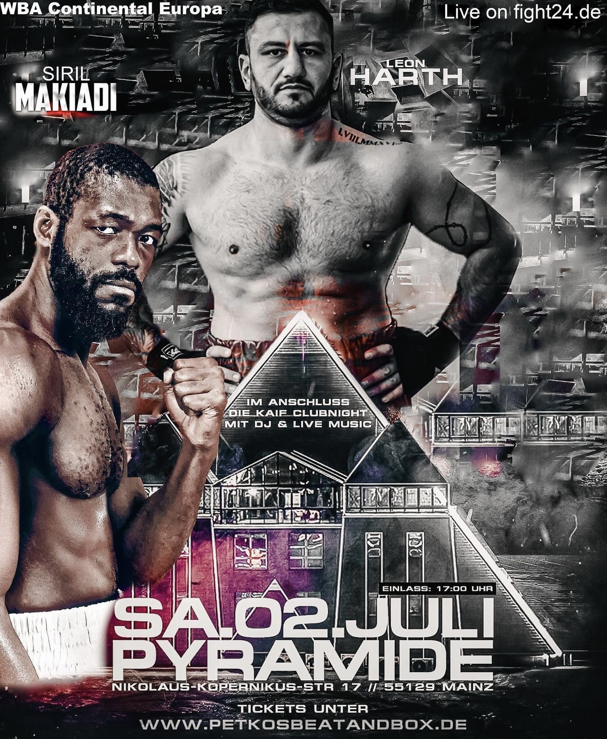 Makiadi-Harth for the WBA Continental belt this Saturday in Germany