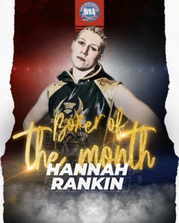 Hannah Rankin was WBA fighter of the month