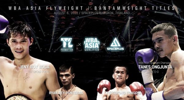 Ongjunta-Boca for the WBA-Asia belt this Saturday 