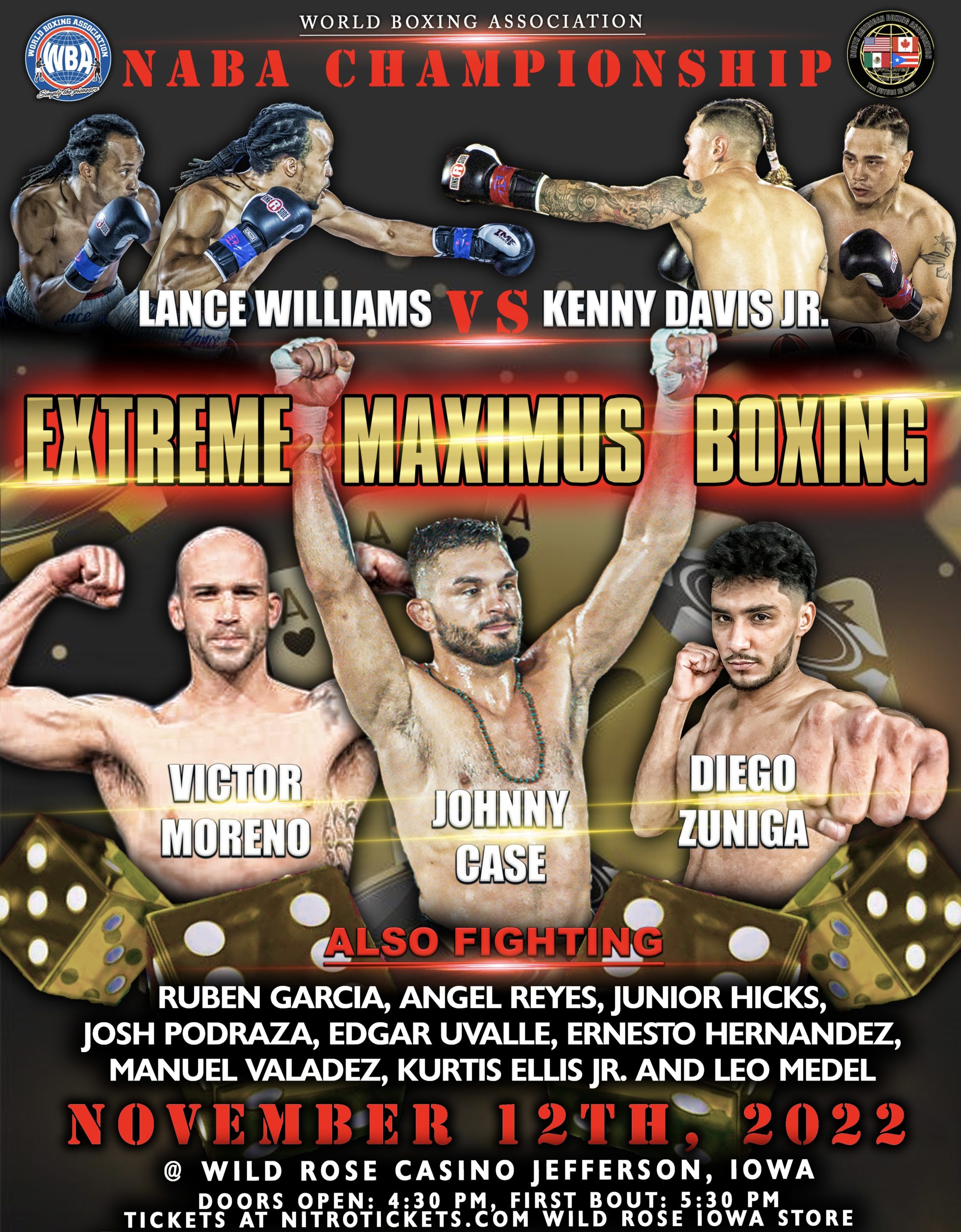 Davis Jr. vs. Williams for vacant WBA-NABA belt