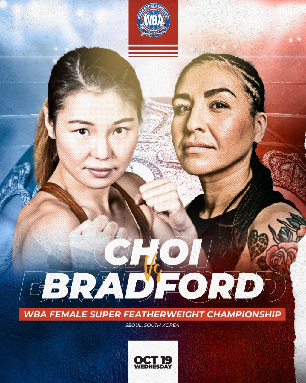 Choi-Bradford on Wednesday in Seoul for the WBA belt