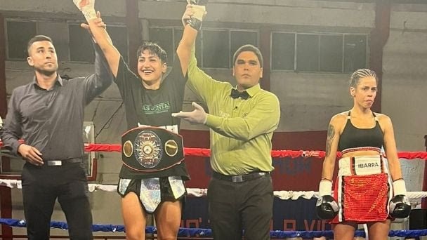 Nazarena Romero regresó al ring y es la nueva campeona Fedelatin de las 122 