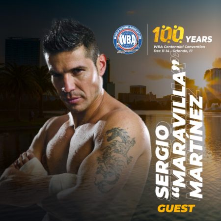 “Maravilla” Martinez confirmed his participation in the WBA Centennial Convention