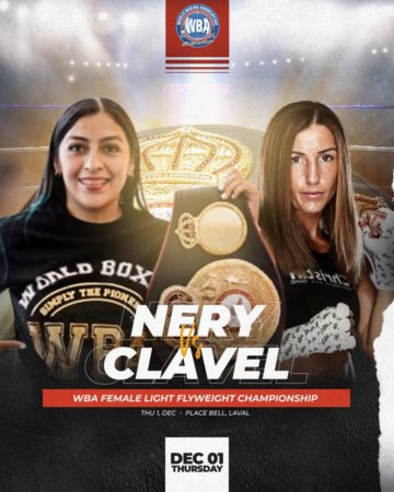Jessica Nery vs Kim Clavel this Thursday in Canada 