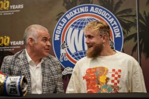 Jake Paul arrived in Orlando and made his presentation to the WBA Ratings Committee