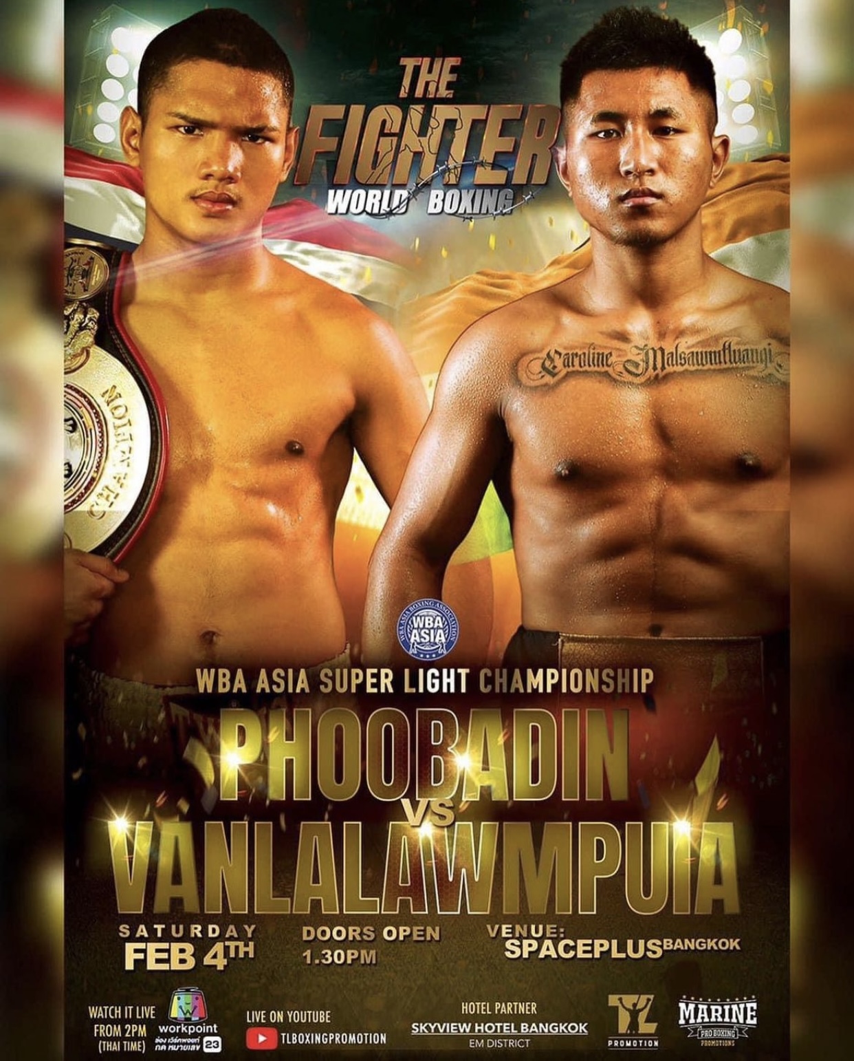 Yoohhanngoh will defend his WBA-Asia crown for the sixth time against Vanlalawmpuia