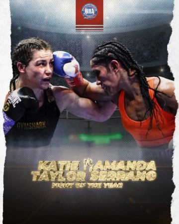 Taylor and Serrano featured in the fight of the year 2022