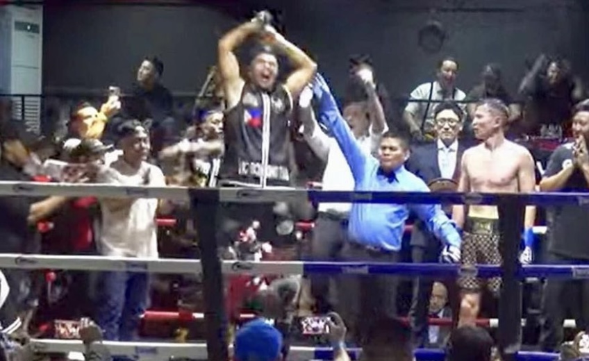 Montaño dominated Nasiyiwula and is new WBA Asia champion 