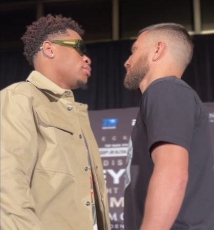 Haney and Loma made their first face-to-face in Los Angeles 